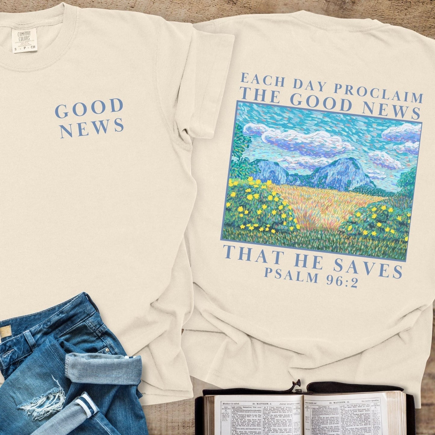 Good News Psalm 96:2 - Tee