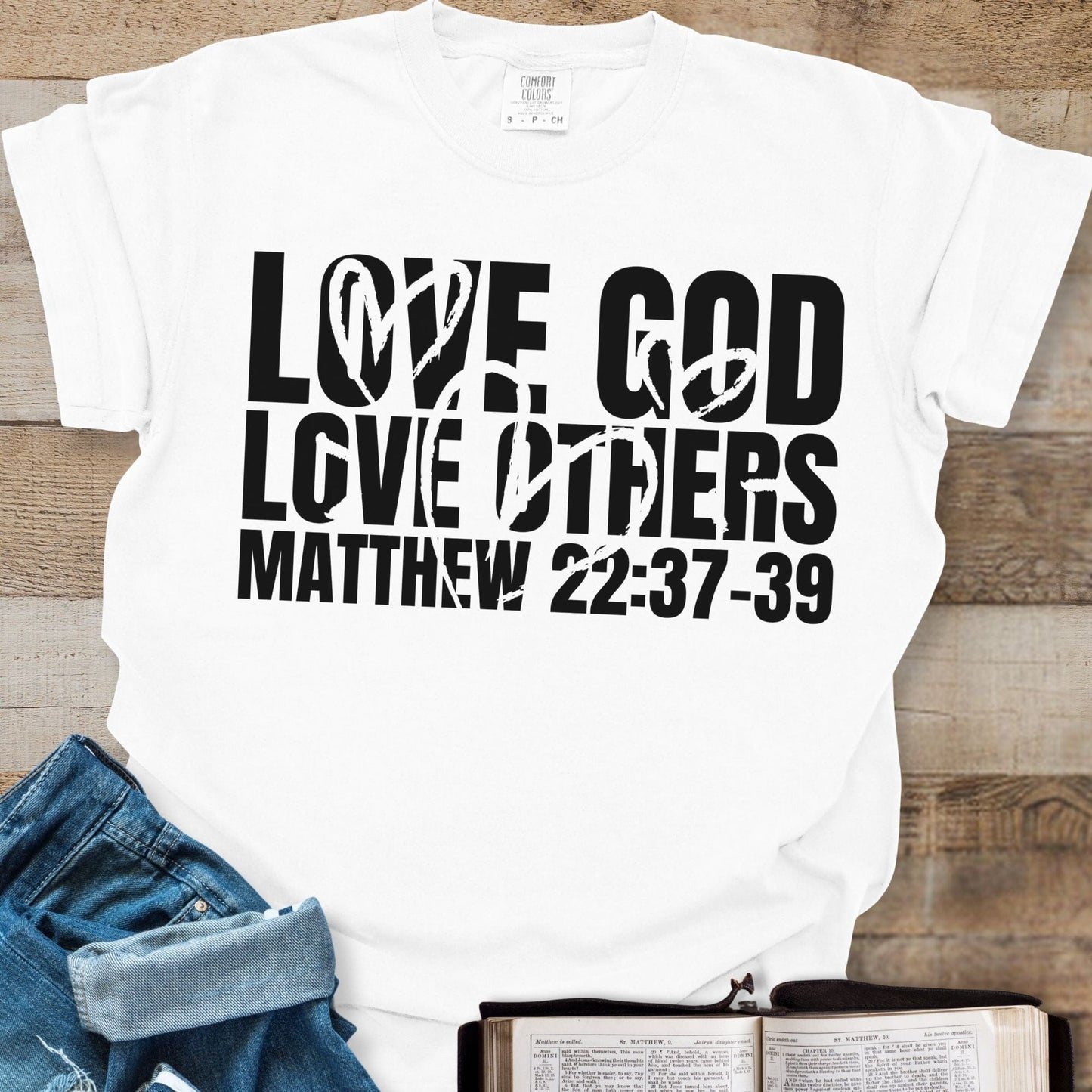 Love God Love Others Hearts - Tee