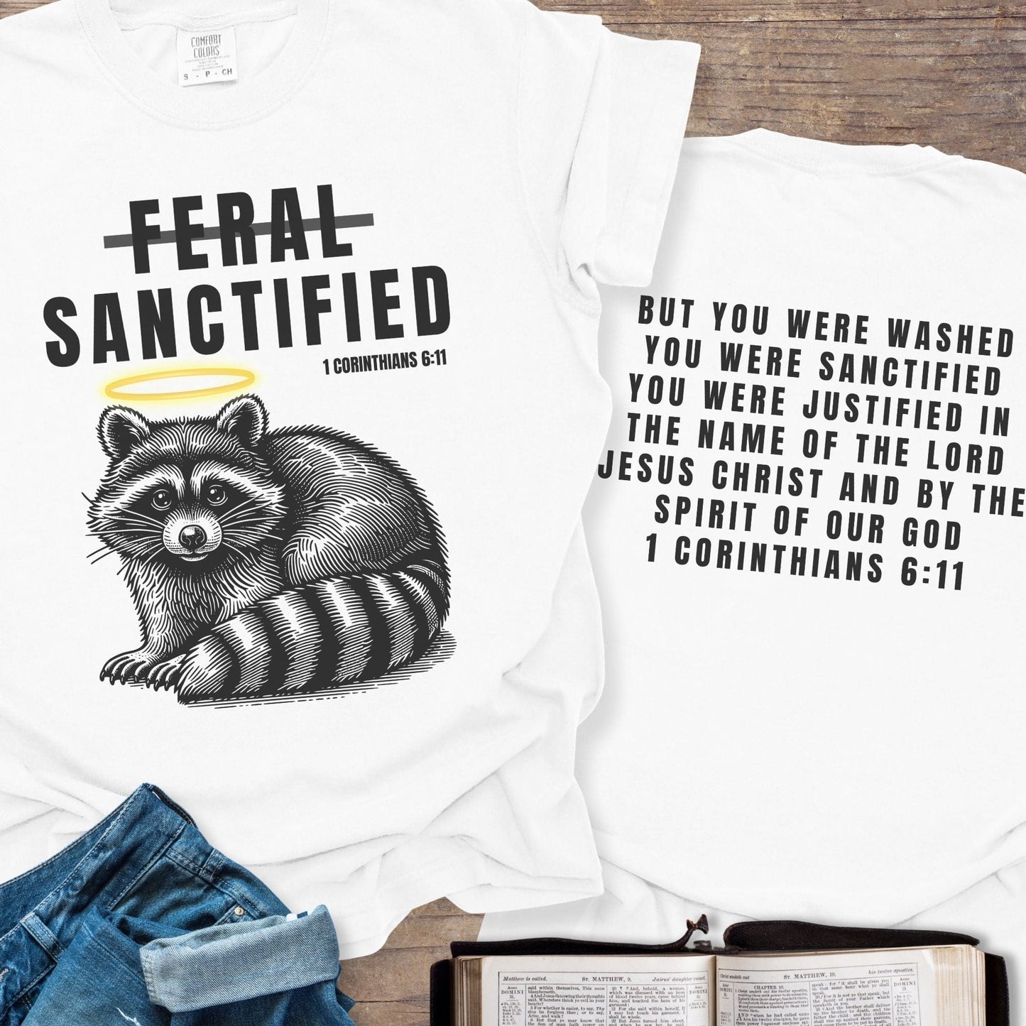 Sanctified Raccoon - Tee