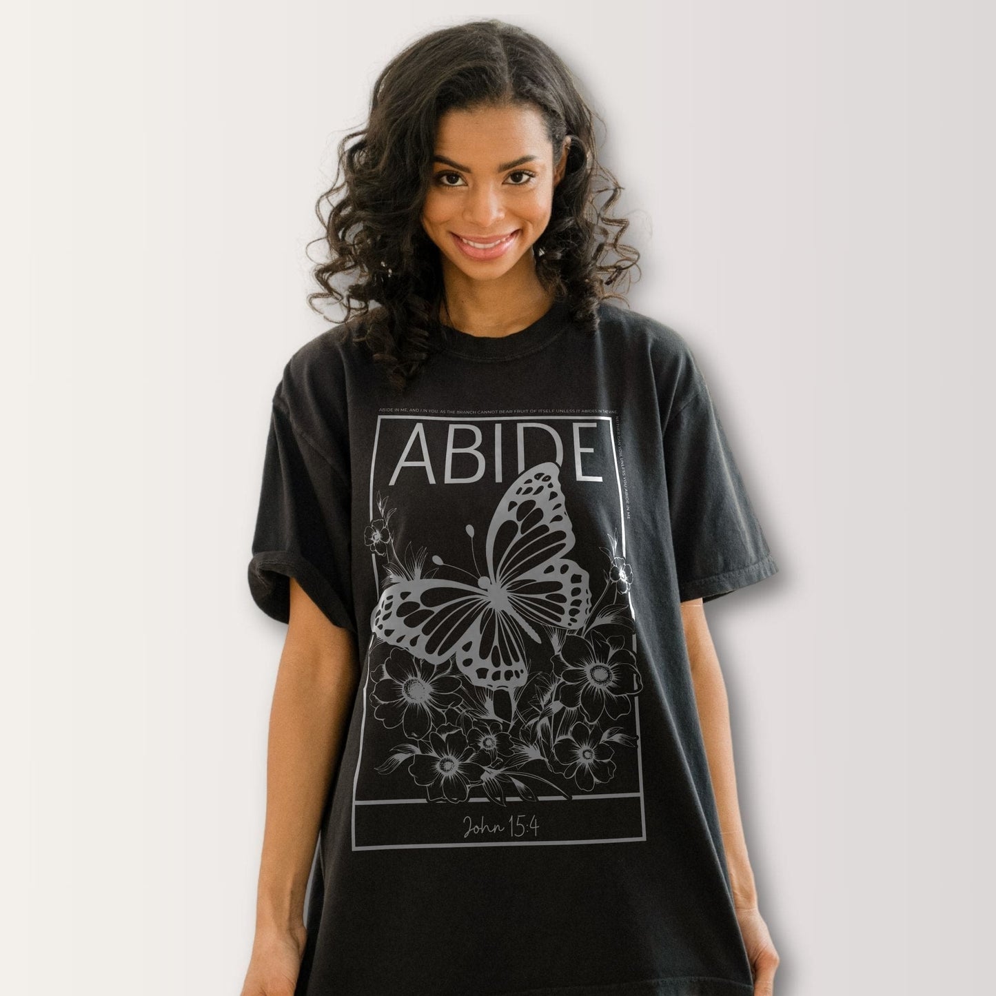 Abide Butterfly - Tee