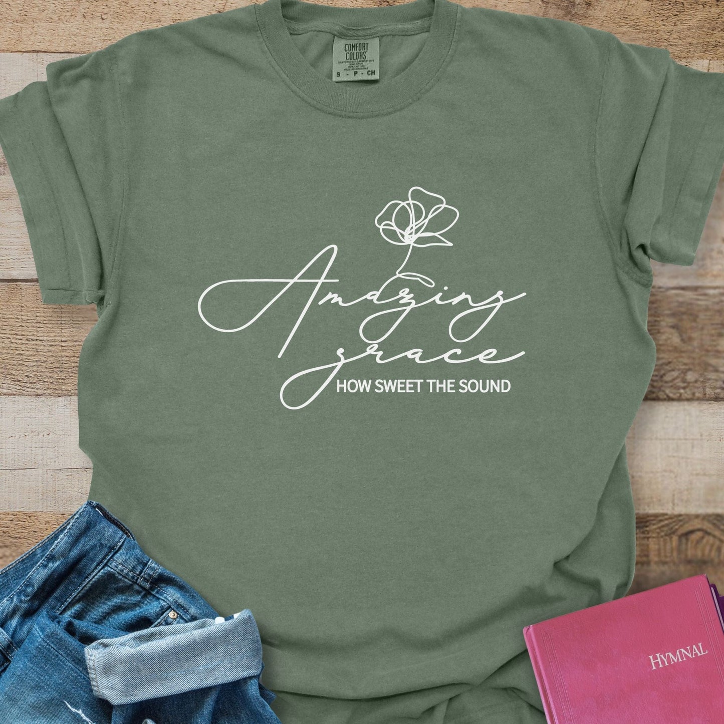 Amazing Grace Flower - Tee