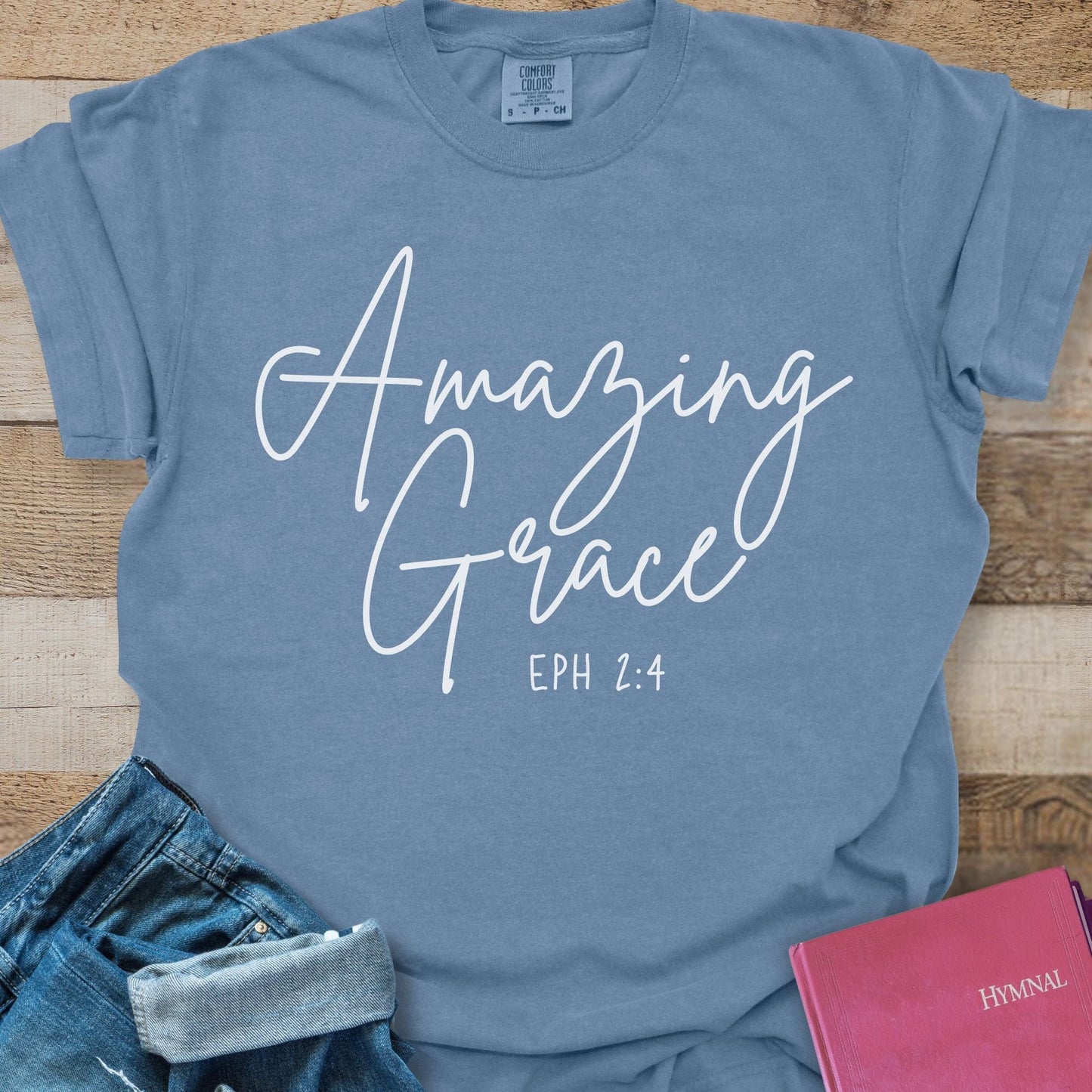 Amazing Grace Simple Script - Tee