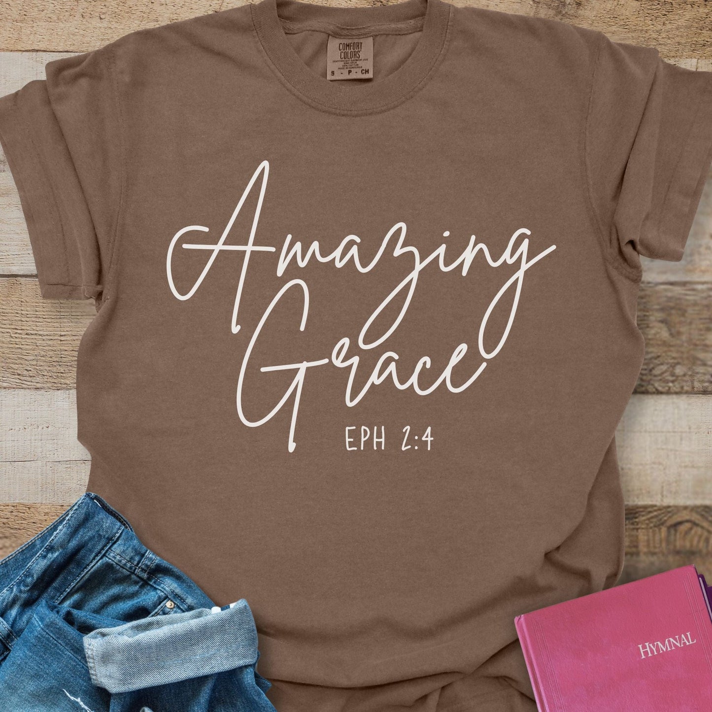 Amazing Grace Simple Script - Tee