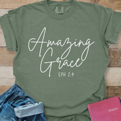 Amazing Grace Simple Script - Tee
