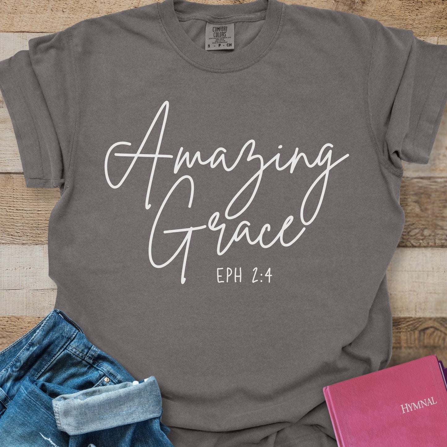 Amazing Grace Simple Script - Tee