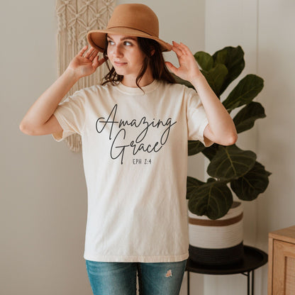 Amazing Grace Simple Script - Tee
