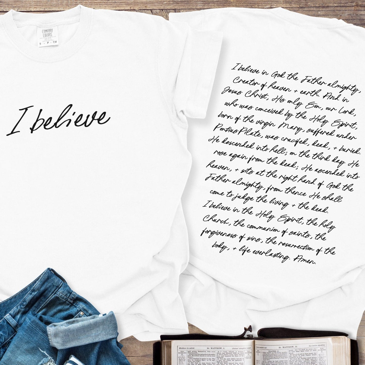 Apostles' Creed Handwritten - Tee