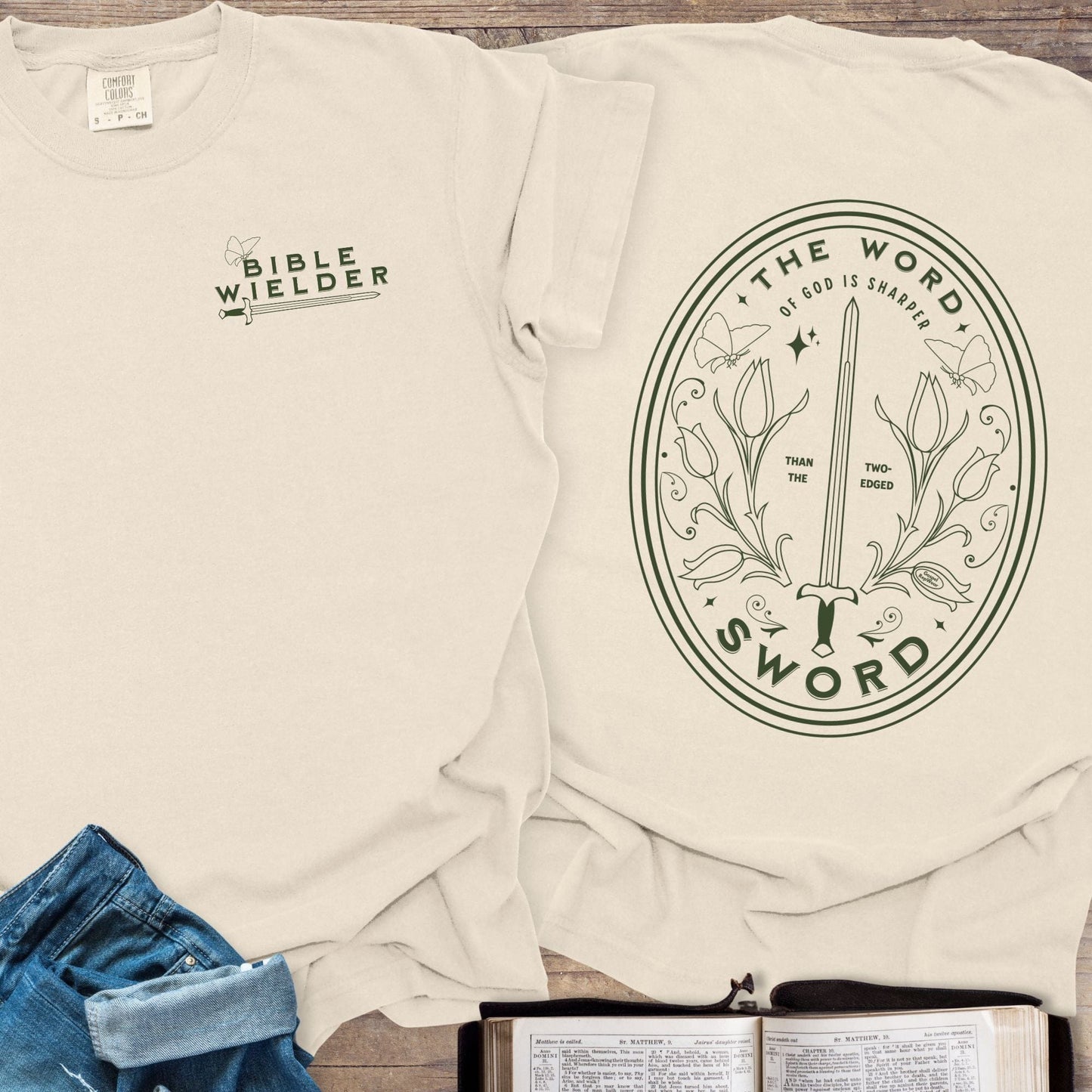 Bible Wielder Line Art - Tee