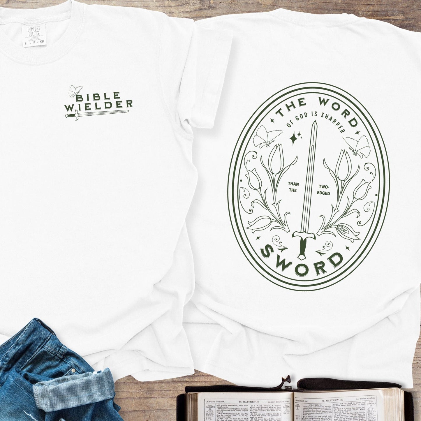 Bible Wielder Line Art - Tee