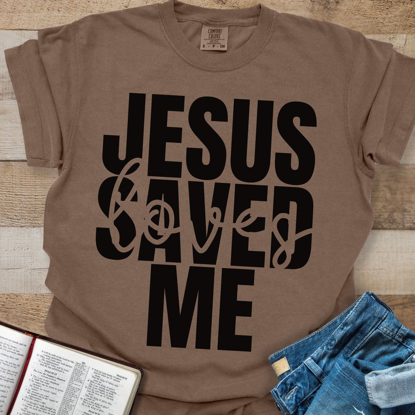 Jesus Saved + Loves Me - Tee