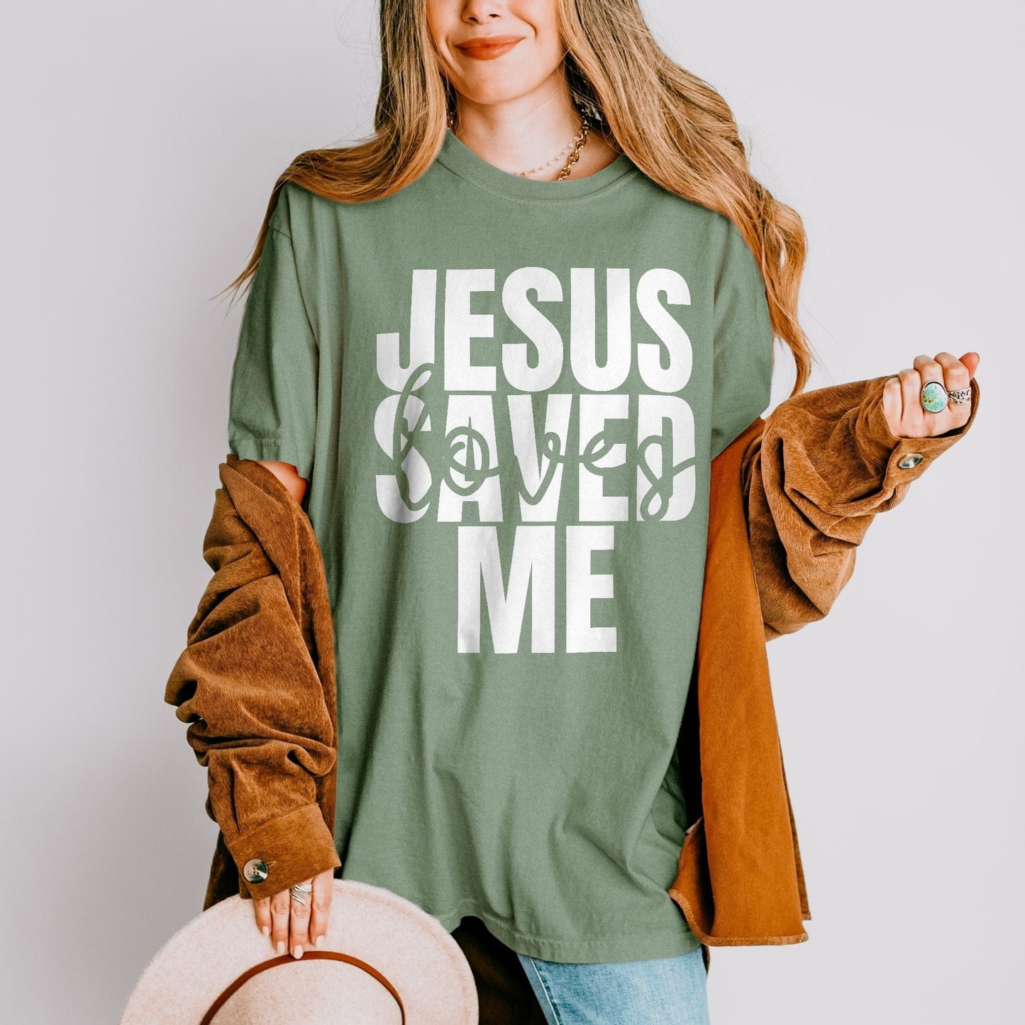 Jesus Saved + Loves Me - Tee