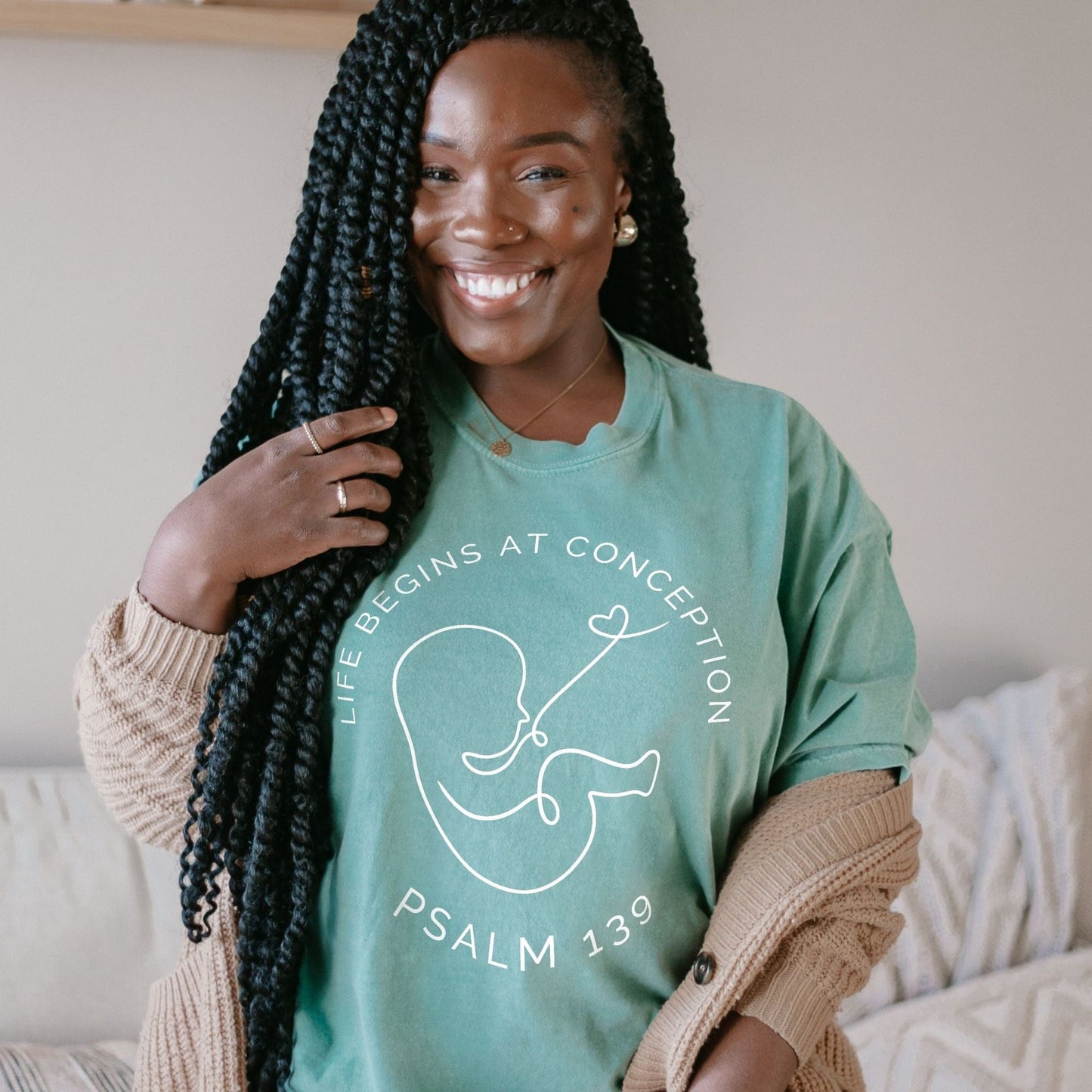 Life Begins Psalm 139 - Tee