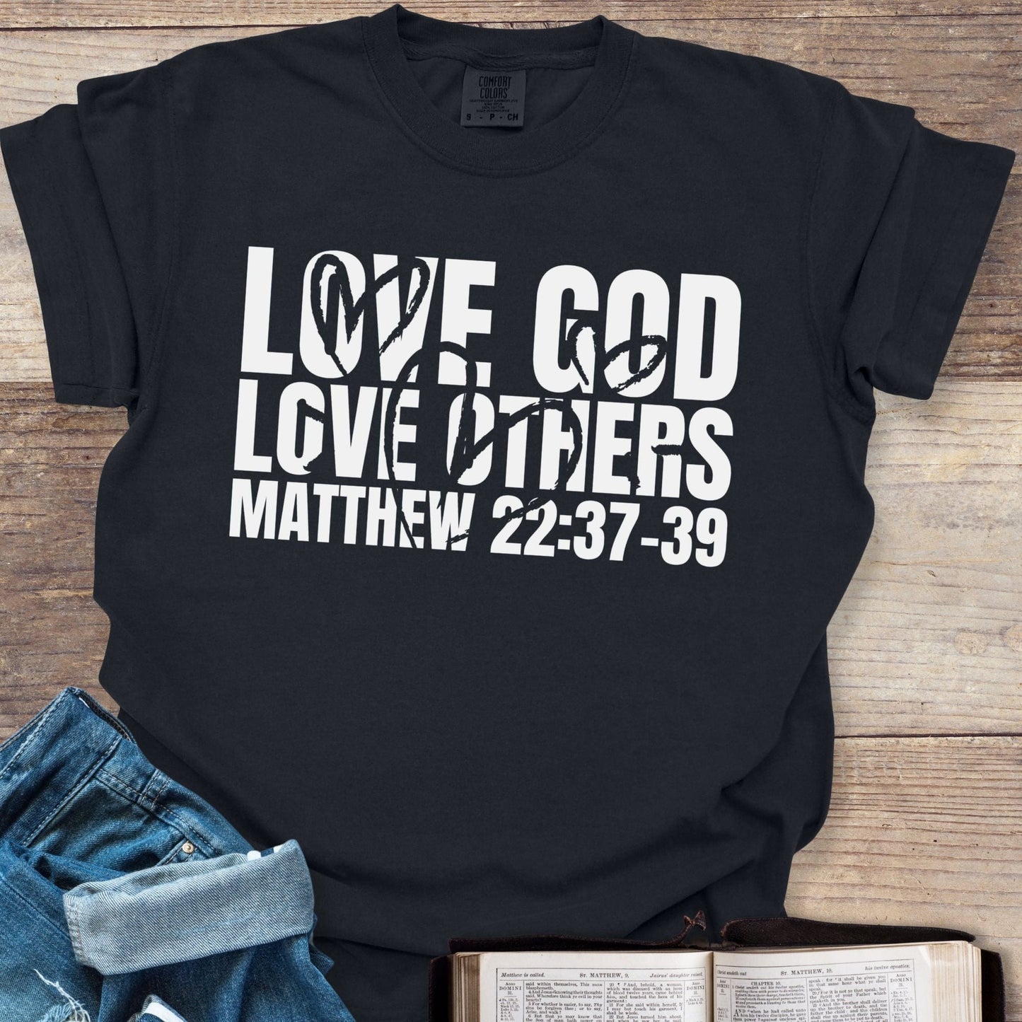 Love God Love Others Hearts - Tee