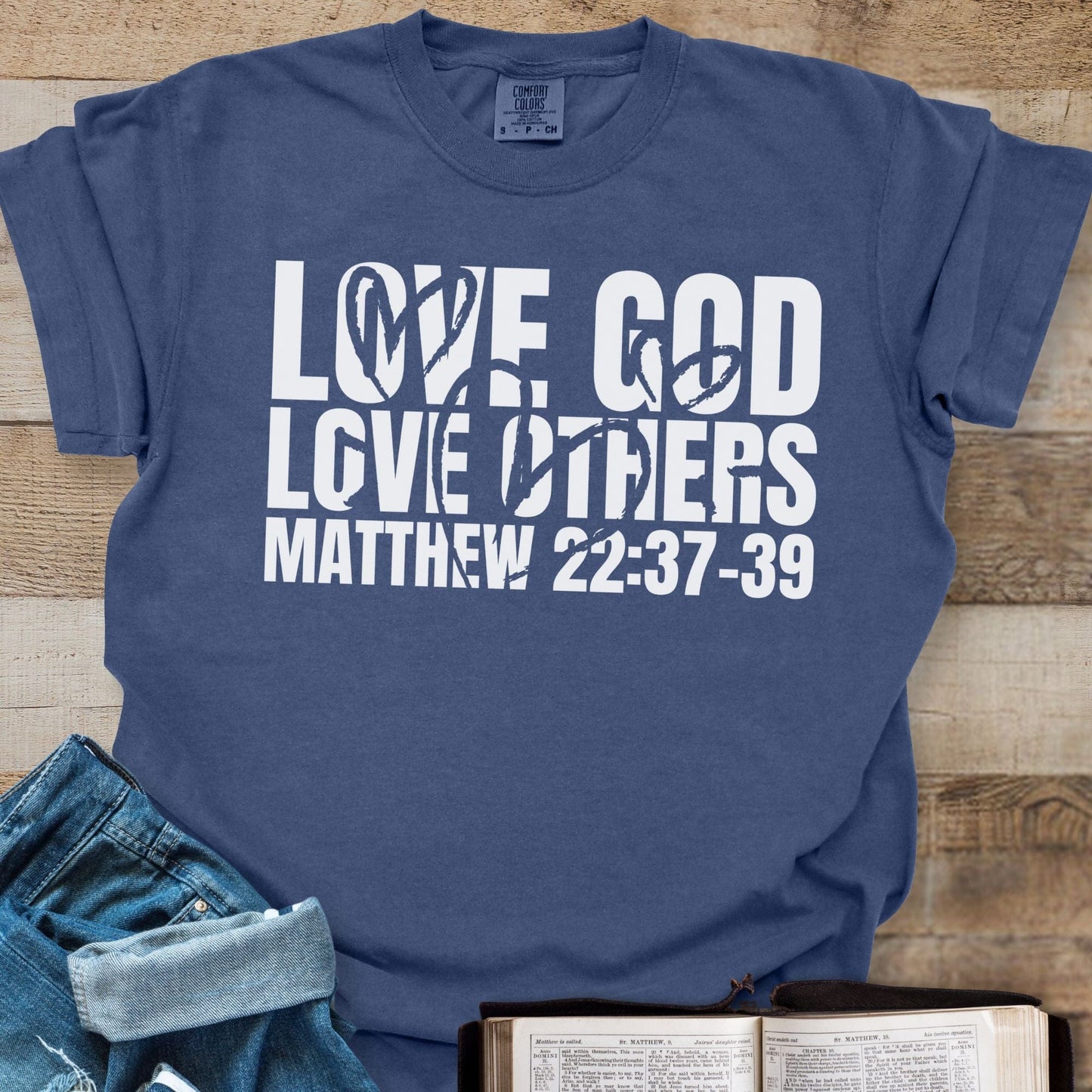 Love God Love Others Hearts - Tee