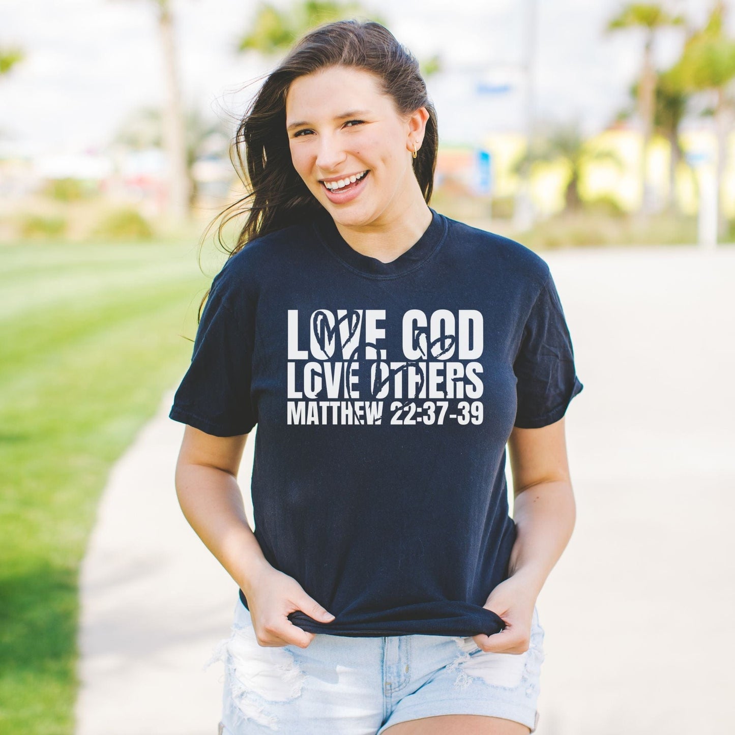 Love God Love Others Hearts - Tee