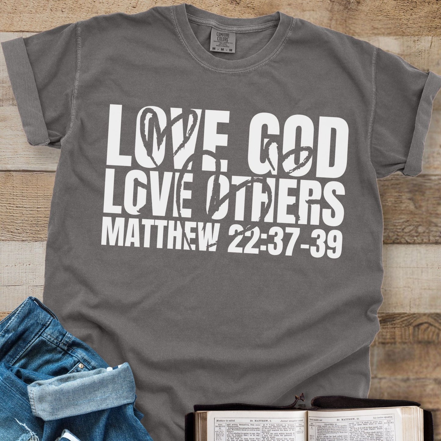 Love God Love Others Hearts - Tee