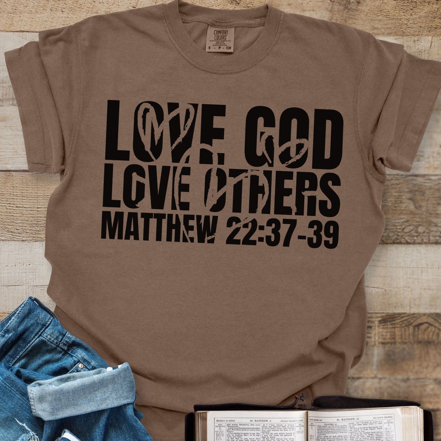Love God Love Others Hearts - Tee