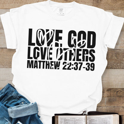 Love God Love Others Hearts - Tee