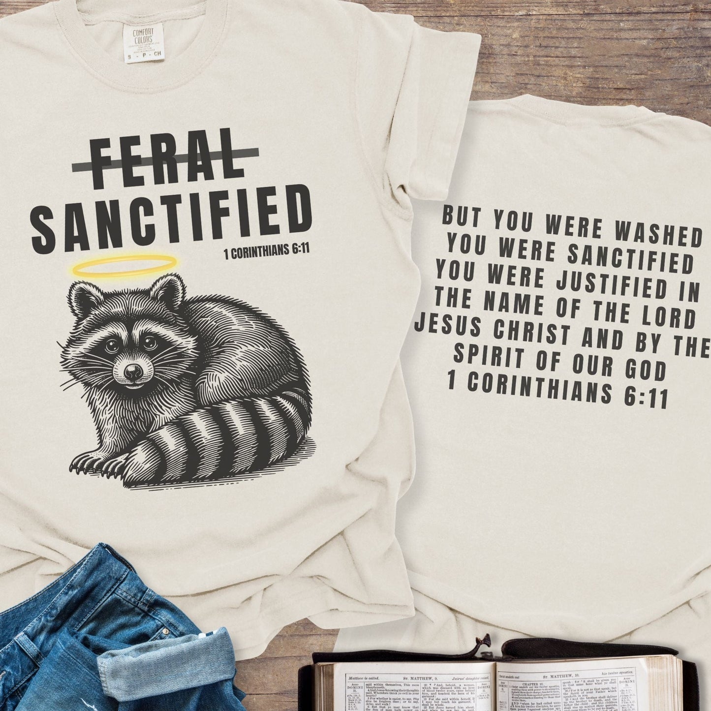 Sanctified Raccoon - Tee