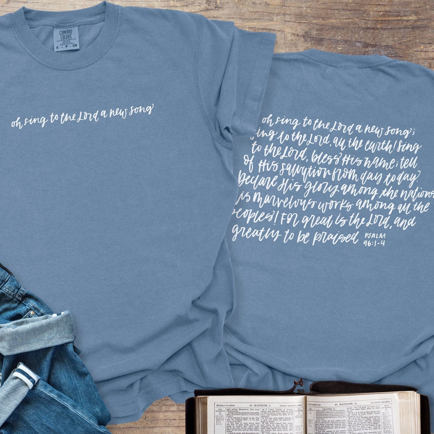 Sing A New Song Handwritten - Tee
