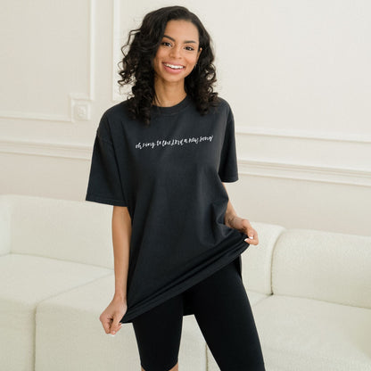 Sing A New Song Handwritten - Tee