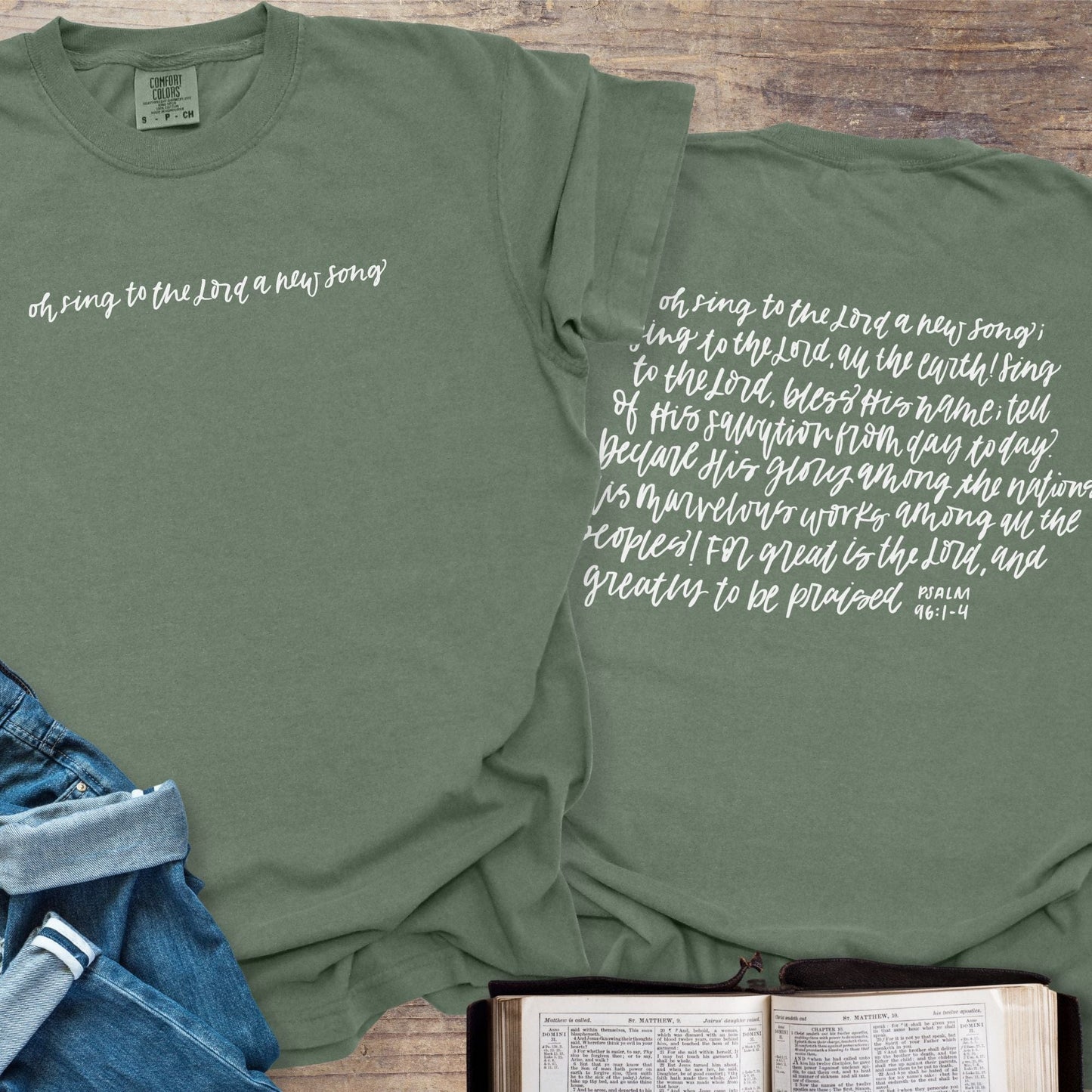 Sing A New Song Handwritten - Tee