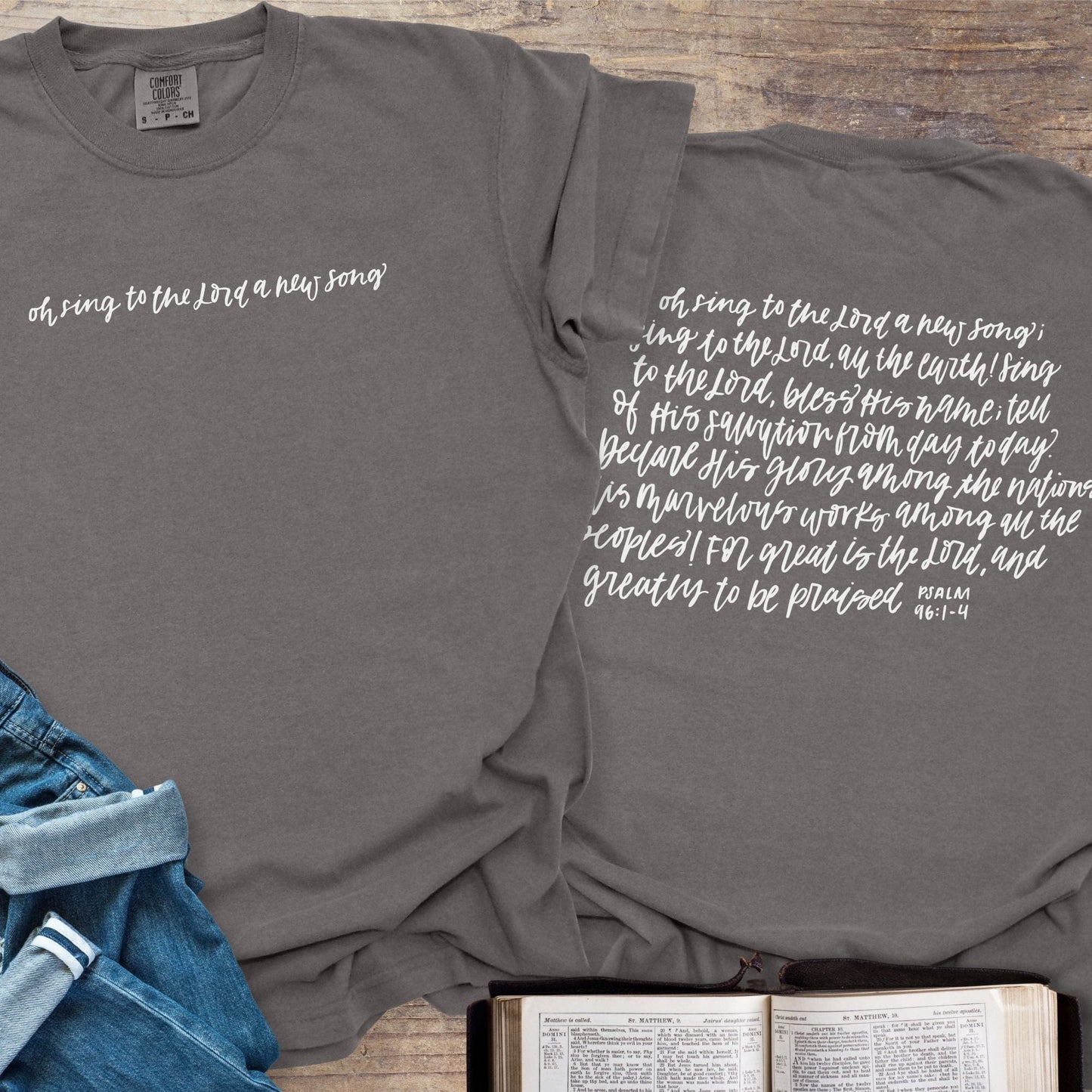Sing A New Song Handwritten - Tee