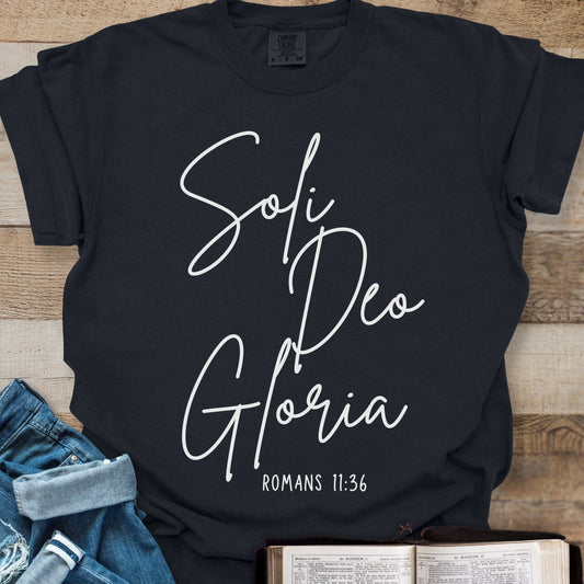 Soli Deo Gloria Script - Tee